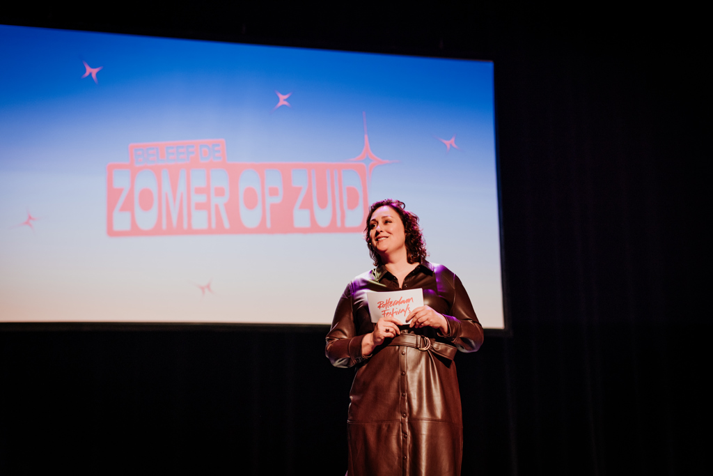 Renske Satijn tijdens Zomer op Zuid Programmapres